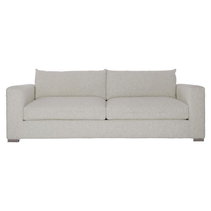 Helena 96" Square Arm Sofa, Cream Boucle 1146-002