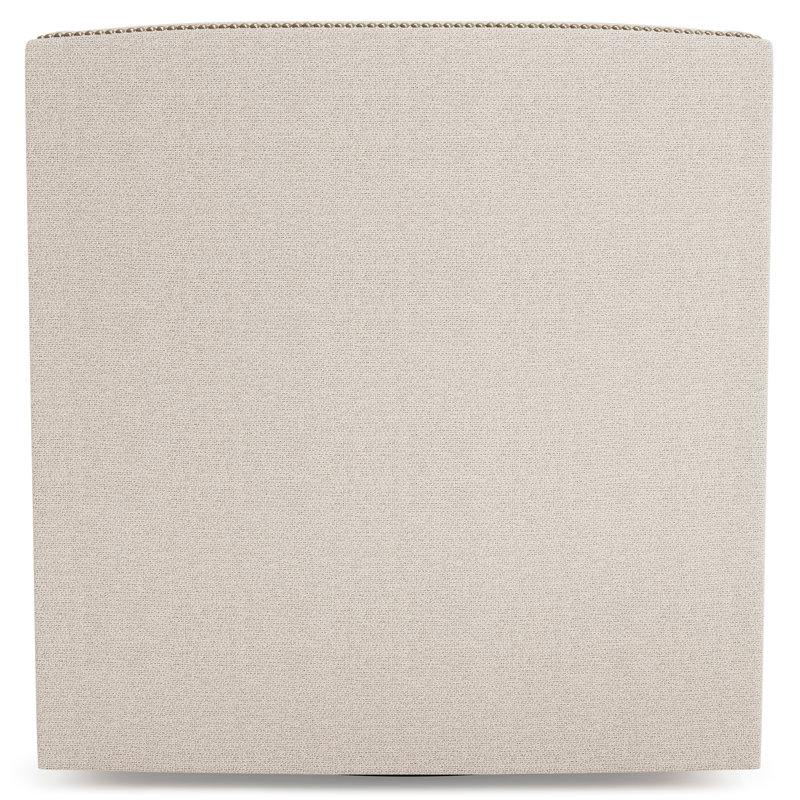 Candace Swivel Tufted Wingback Chair, Beige