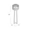 Lampe sur pied 60 po Stela