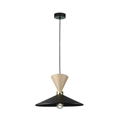 1 - Light Matte Black Dome Pendant