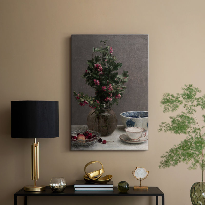 Imprimé floral rétro CCLVI - galerie Cavas sur mesure, H 27 po x l 18 po