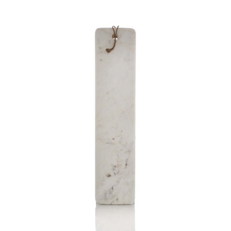 Plateau et plateau de fromage Bruck, H 1 po x l 6 po x P 25 po, Blanc