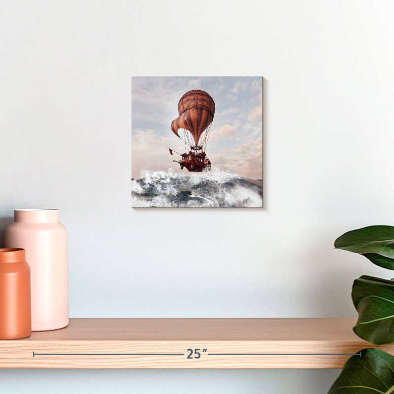 Vieux dirigeable Steampunk Mehar, H 10 po x l 10 po