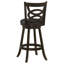 Ensemble de 2 tabourets de bar modernes en bois, un mélange parfait de tradition et de modernité pour votre bar ou votre îlot de cuisine.