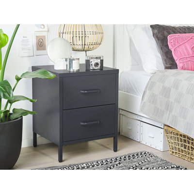 Arturs 2 Drawer Bedside Table