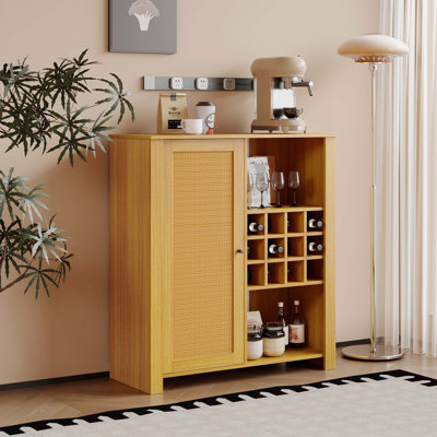 Rattan Cabinet with 2 Adjustable Shelves