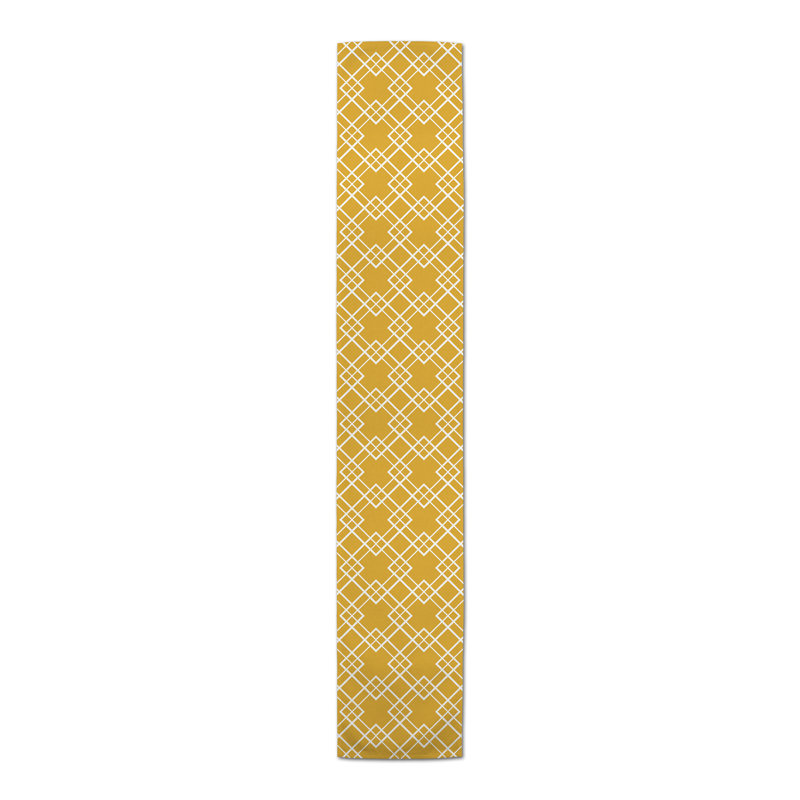 Chemin de table Shalisa, 72 po x 16 po, Jaune