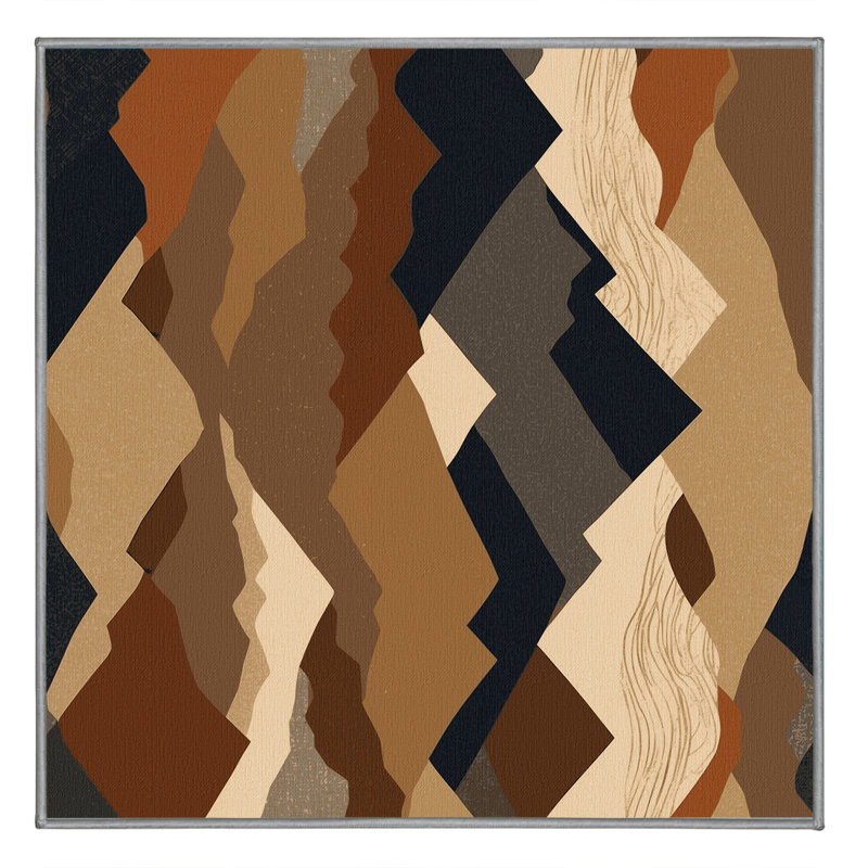 Ember Tracks Rug, Square 8'