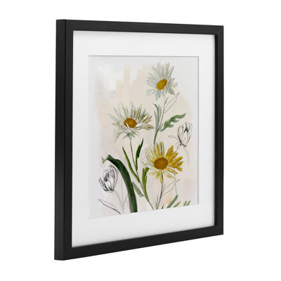 «Pure Simplicity Daisies», reproduction encadrée sous verre, conception de Jacob Q