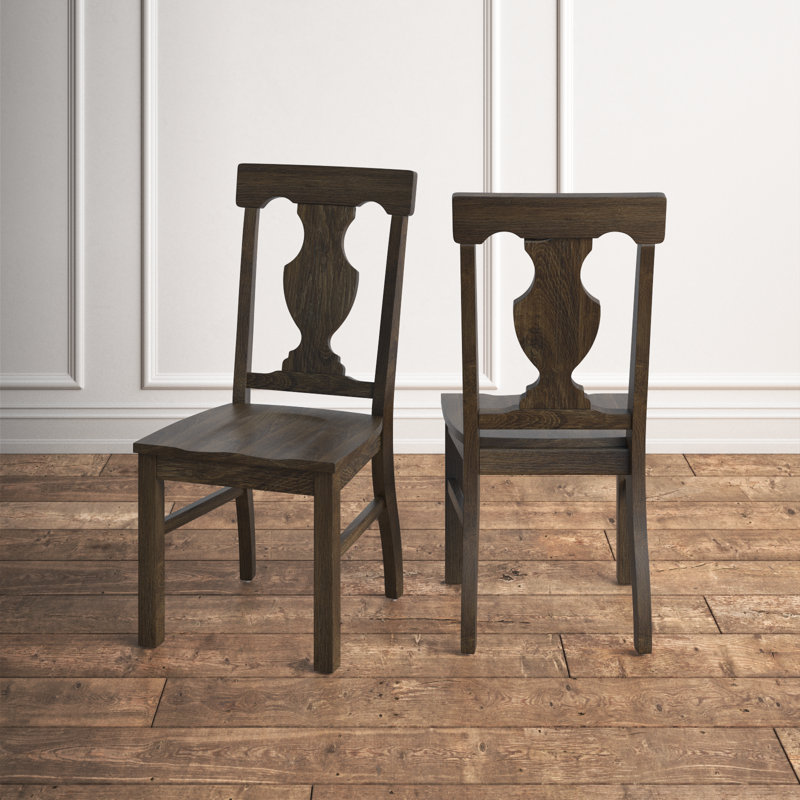 Chaise d'appoint en chêne Heneretta