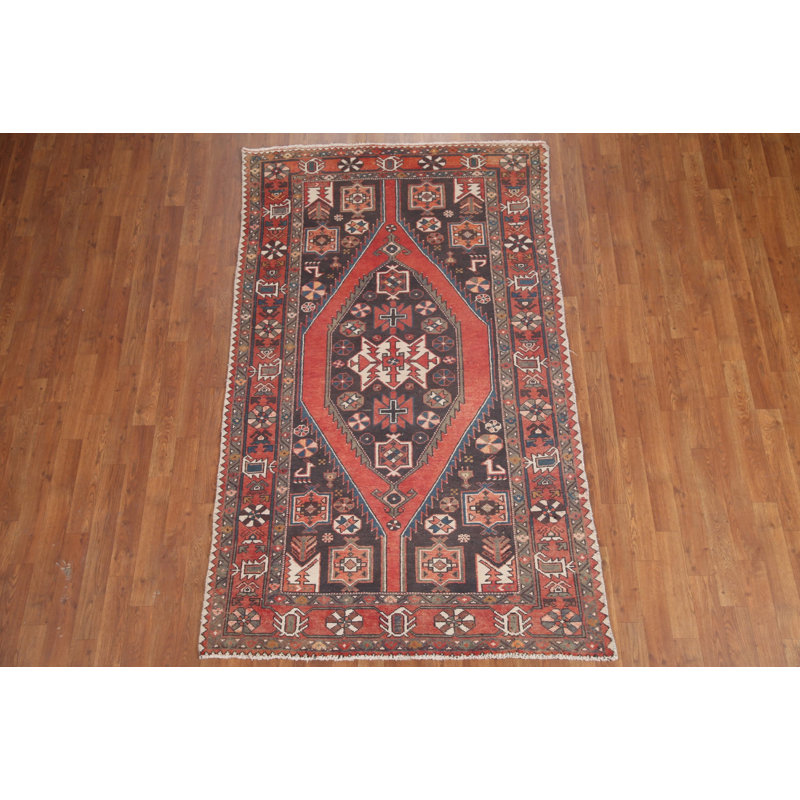 Tapis traditionnel rétro en laine 4 x 7