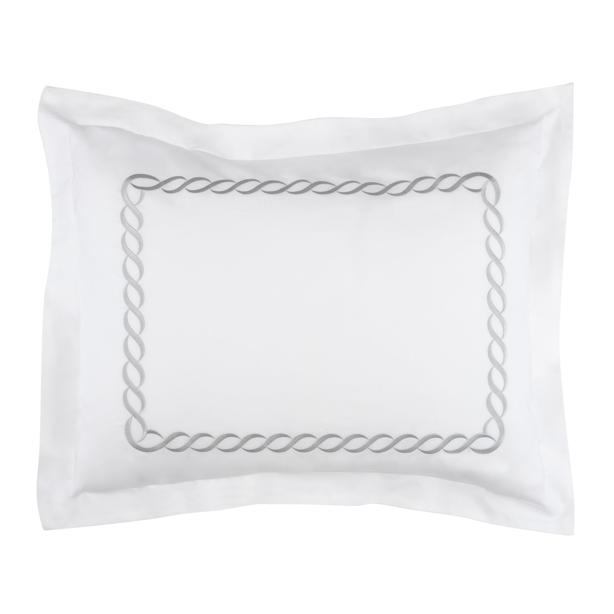 Lisbeth Classic Cotton Blend Sham, Standard, Silver