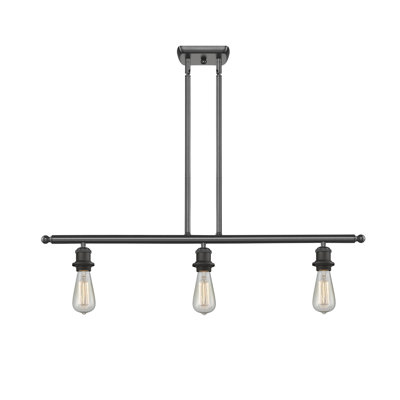 Luminaire suspendu linéaire à 3 lumières pour îlot de cuisine Osblek