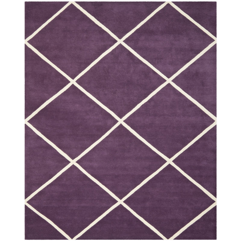 Tapis en laine touffeté à la main Teresita, Rectangle 8 pi x 10 pi