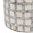 Mosaic Capiz Vase With Checkered Pattern For Home Decor - Decorative Tall Flower Vase For Table Centerpiece Or Shlef Accent - Ivory & Gray-1227541509