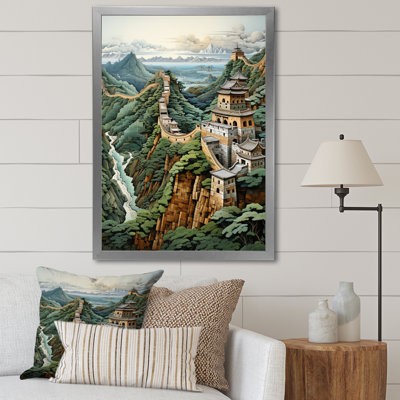 «Curtus Asian Art Great Wall of China II», reproduction d'art sur toile