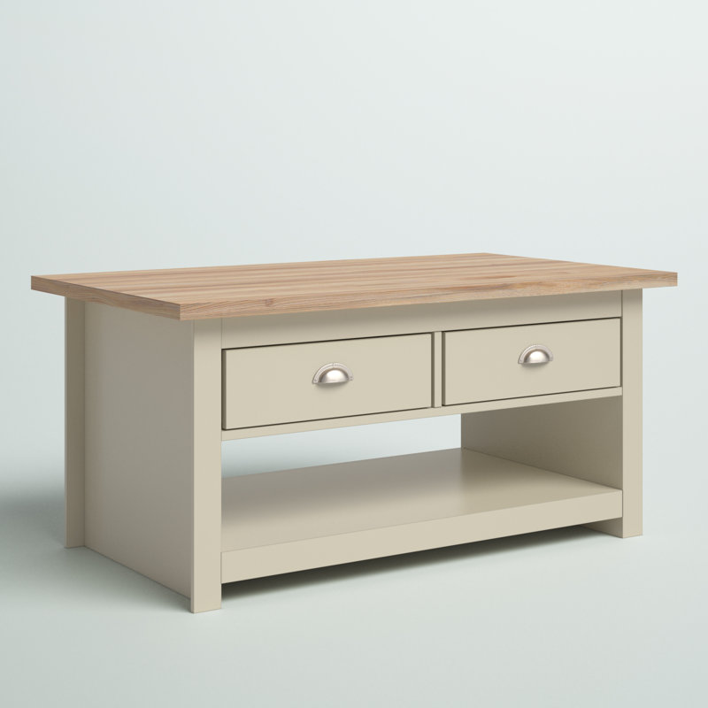 Aquitaine Four Leg Coffee Table with Storage