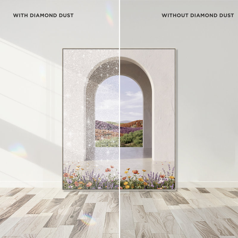 Window To Paradise Print by Oliver Gal, 17"H x 21"W, Silver Floater Frame