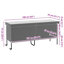 Boîte de rangement pour patio avec roulettes 63 po x 21,7 po x 29,5 po Vidaxl-111470006