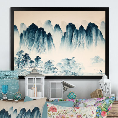 Paysage chinois IV - reproduction sur toile