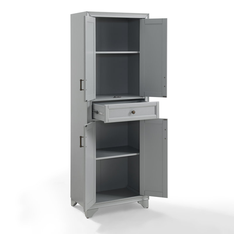 Tara 68'' Kitchen Pantry, Distressed Gray