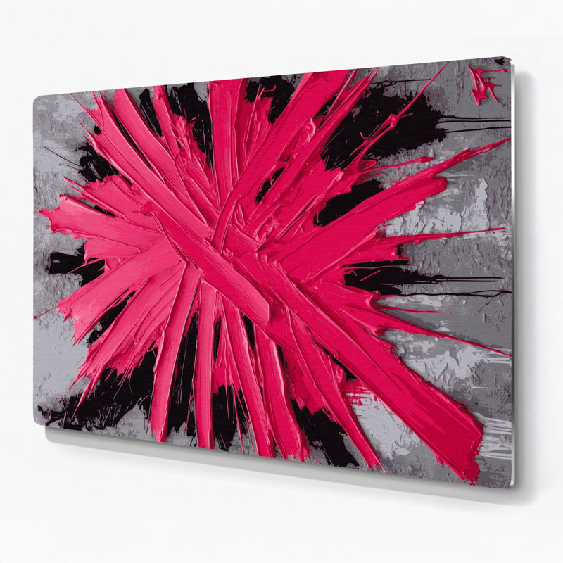 Art mural en métal Neo Expressionism 26, H 144 po x l 216 po x P 0,05 po