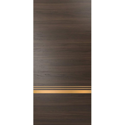 Panelled Wood Finish Barn Door