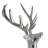 Fiberglass Floor Reindeer Christmas Sculpture With Mosaic Pattern-102186612