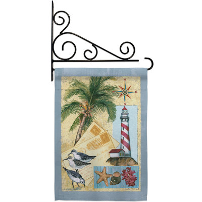 Lighthouse Letters 2-Sided Polyester/Polyester Blend 18 x 13 in. Flag Set