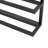 8 Bottle Wall Mounted Wine Bottle Rack in Black
