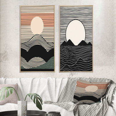 " Simple Horizon " 2 - Pieces