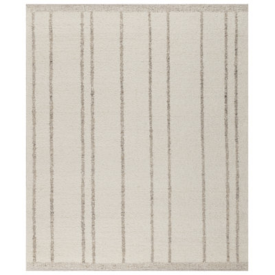 Xava Ecru Stripe Area Rug