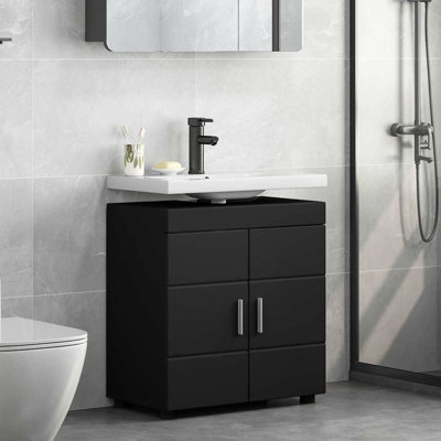  Bathroom Basin Cabinet With Storage 60 X 34 X 63 Cm