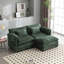 Canapé double surdimensionné avec tissu en chenille, accoudoirs amovibles, poches latérales et repose-pieds confortable pour un confort et un style ultimes-1654548009