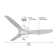 ONE Smart Modern All Season 52" Ceiling Fan with LED Light, Remote, Reversible and Compatible with Alexa/Google 6 Speeds and Light Kit included