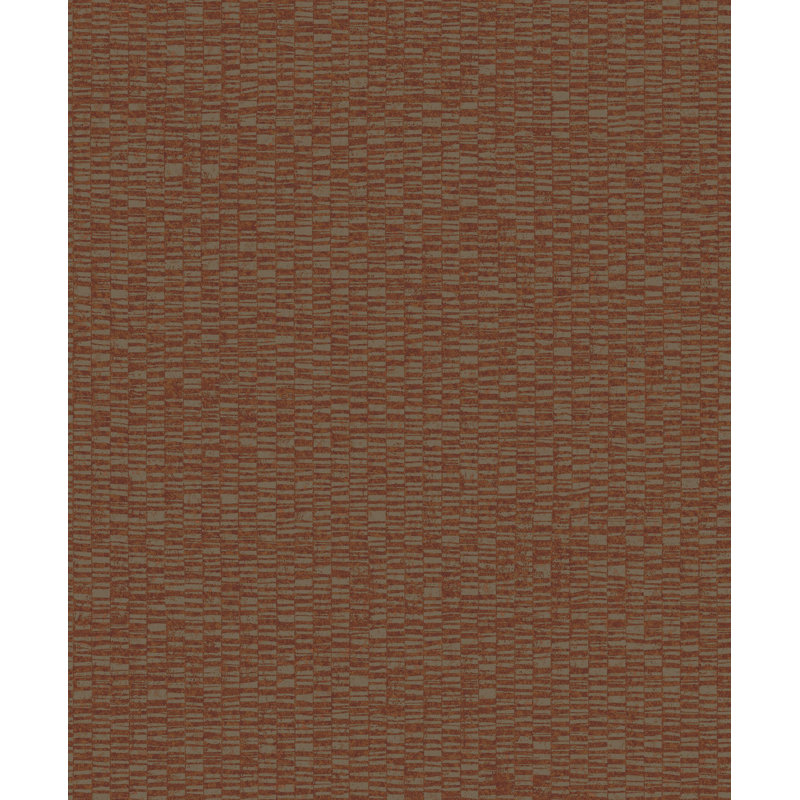 Galerie Designer Colours Staggered Stripe Wallpaper, Orange