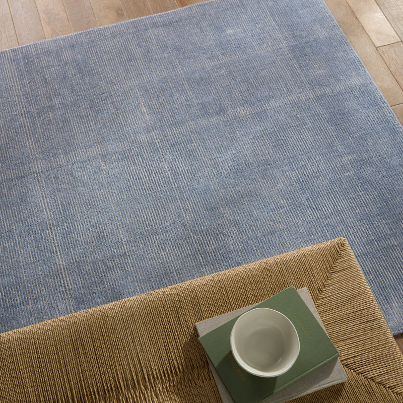 Tapis intérieur / extérieur bleu clair / crème Kohdyn Everen, Rectangulaire 2 pi x 3 pi