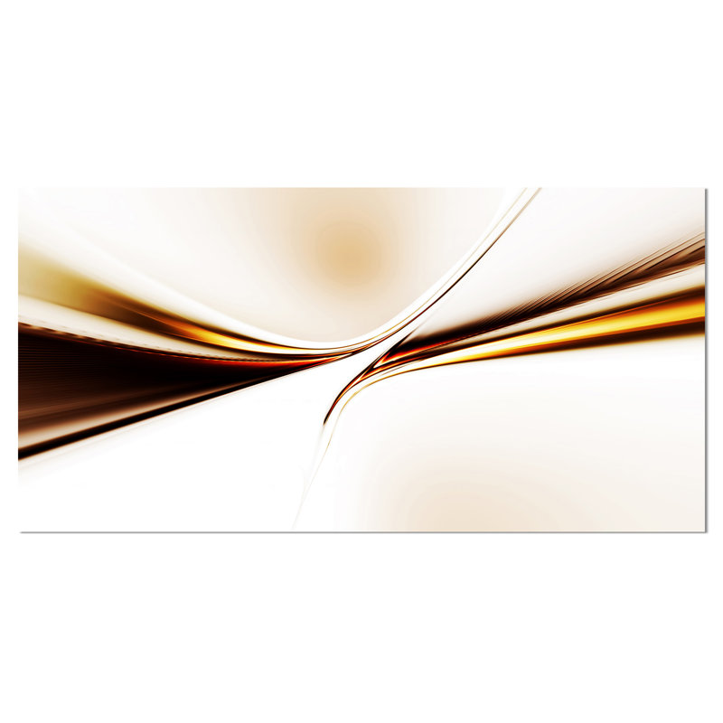 « dynamic golden ondulations », impression sur toile tendue, H 16 po x l 32 po x P 1 po