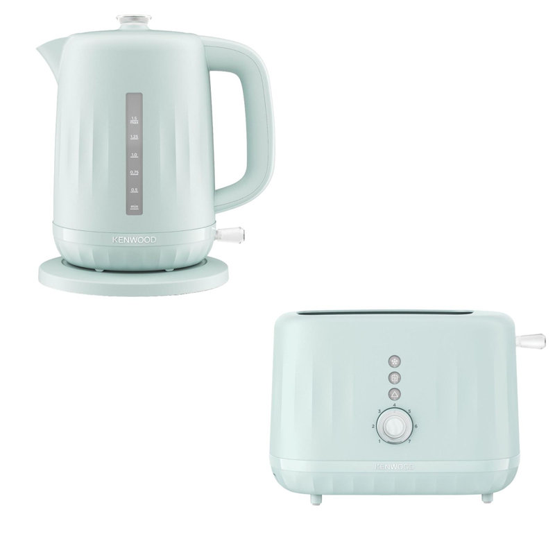 Kenwood Ripple 1.5 L Whistling Electric Tea Kettle, Eggshell Blue