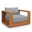 Chaise de patio en bois d'acacia Tahoe