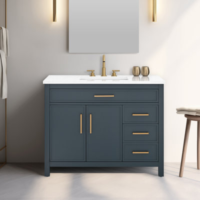 Meuble-lavabo simple 42 po Wenniah