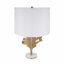 Lampe de table à motif de feuilles