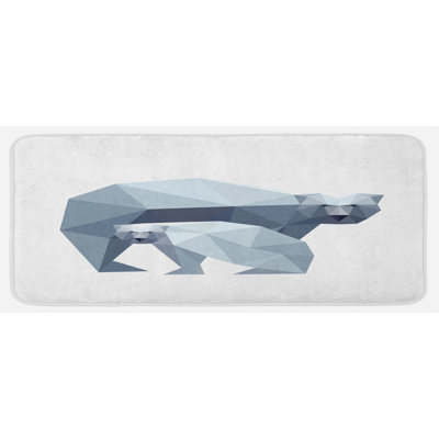 Tapis de cuisine ours polaire