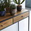 Agra 39.37'' W Solid Wood Console Table