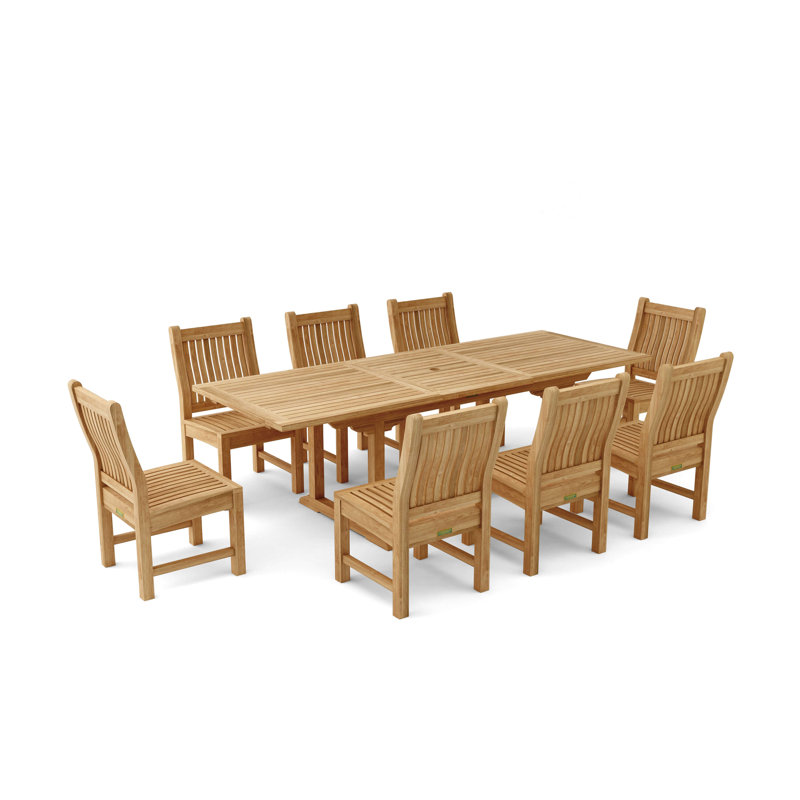 Bahama Outdoor 9 - Piece Teak Dining Set