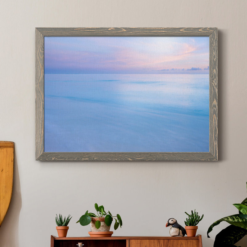 Atoll de Midway - Cadre photo, reproduction d'art sur toile, H 37,5 po x l 27,5 po x P 1,5 po, gris