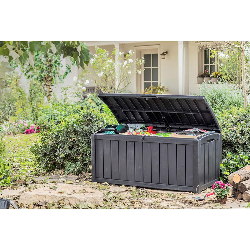 Keter Glenwood 390l Storage Box- Graphite/grey