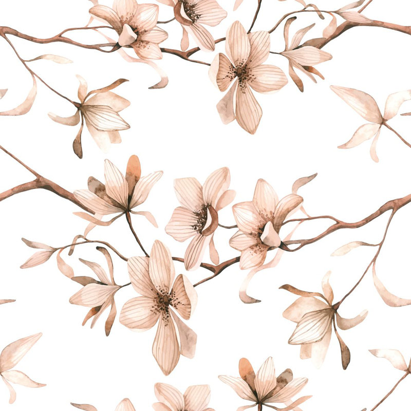 Floral Tile, 18.75" L x 25" W, Vinyl