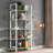 Industrial 5-Tier Bookcase, Metal Frame Open Shelf With X-Back Design, 71" Tall Storage Shelves For Living Room, Home Office-773402208