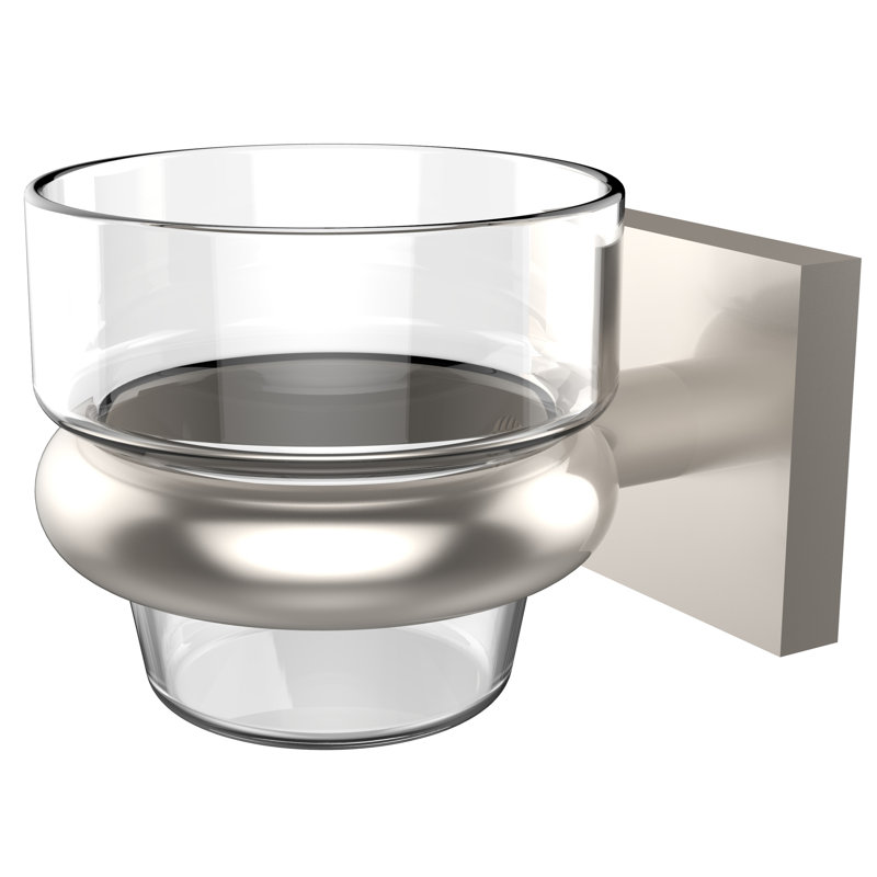 Haranu 2.5'' H Metal Wall Votive Holder, Satin Nickel